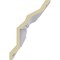 Ekena Millwork 7 1/4"H x 5"P x 8 5/8"F x 94 1/2"L, (2 3/4" Repeat), Nouveau with Bead Crown Moulding MLD07X05X08NO - alternate 3